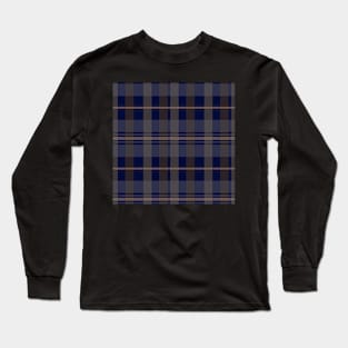 Dark Academia Aesthetic Artair 2 Hand Drawn Textured Plaid Pattern Long Sleeve T-Shirt